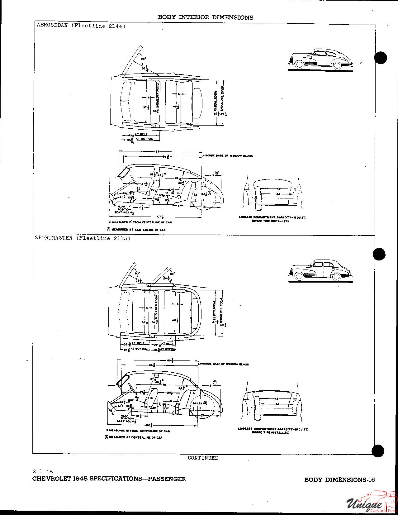 1948 Chevrolet Specifications Page 26